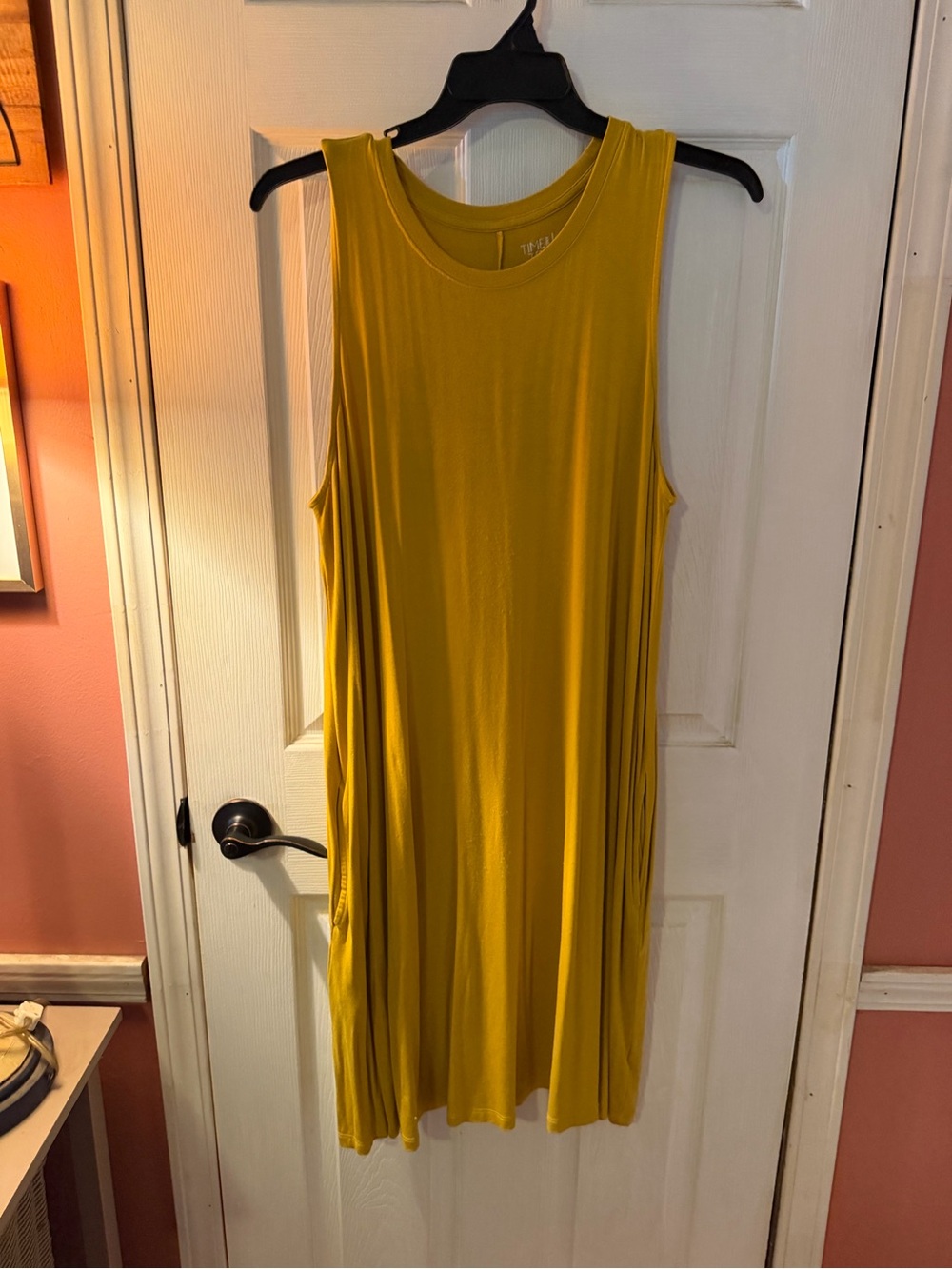 ($5 SALE) Time and Tru Mustard Yellow Sleeveless Swing Tank Dress